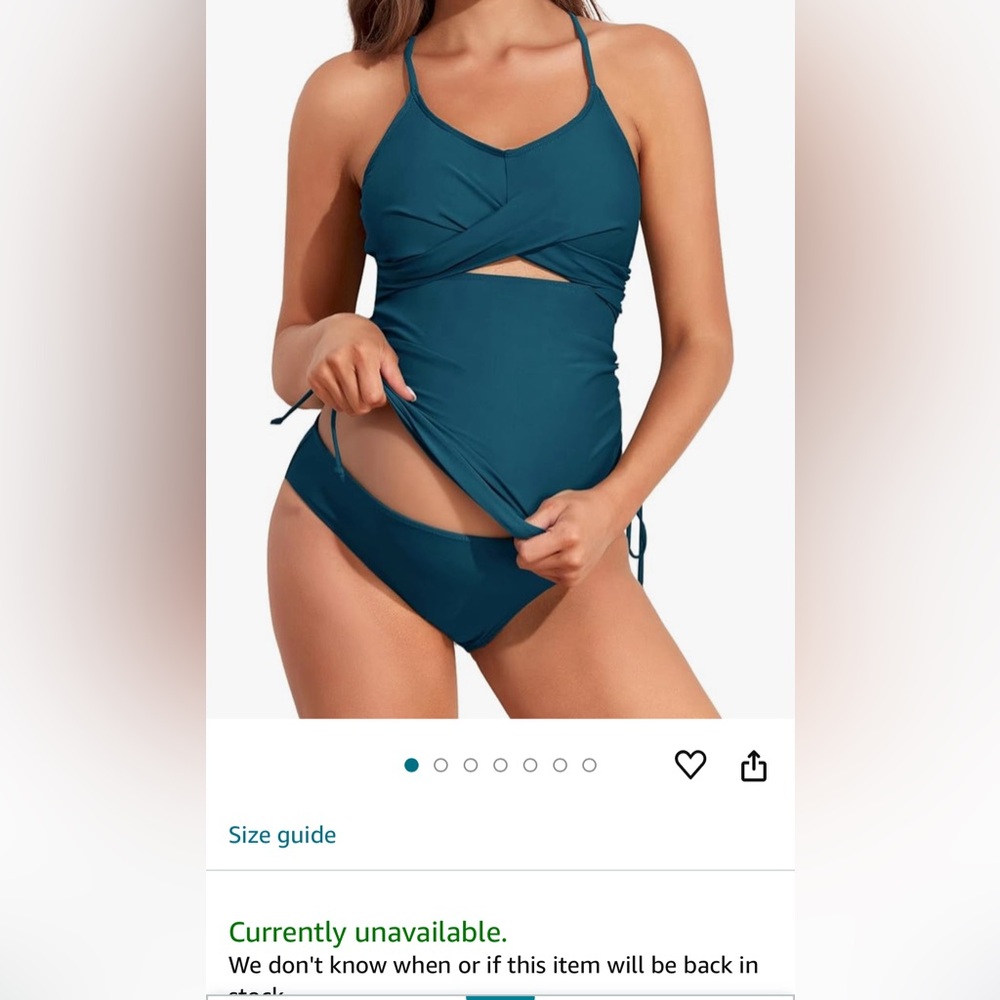 NWT Maternity Tankini